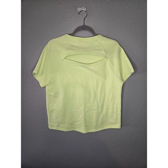 Under Armour Women's Yellow Loose Fit Short Sleeve Sweatshirt Size Medium - Picture 4 of 6